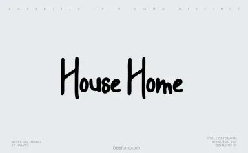 House Home Font