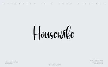 Housewife Font