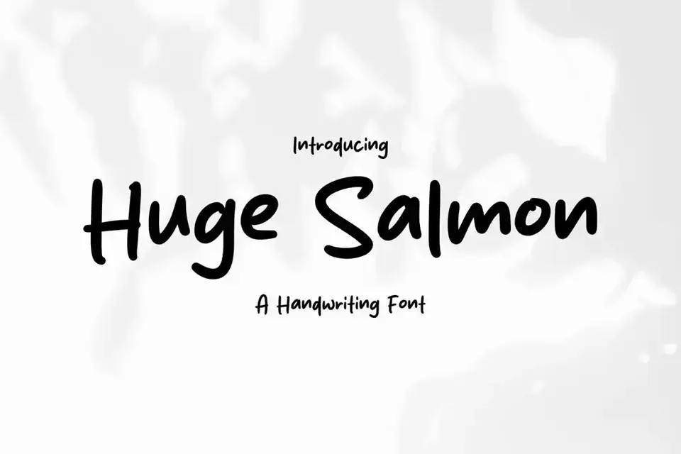 Huge Salmon Font