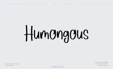 Humongous Font