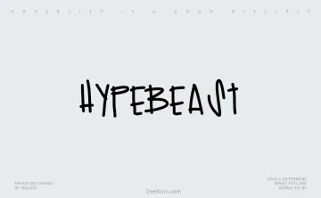 Hypebeast Handwritten Font