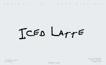 Iced Latte Font