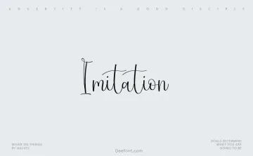 Imitation Font