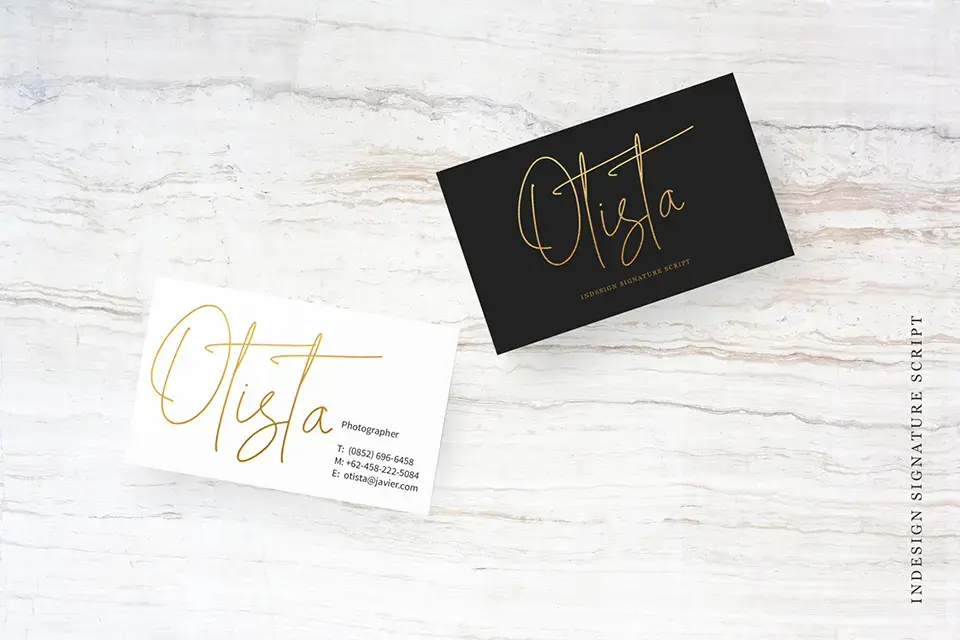 Indesign Signature Font