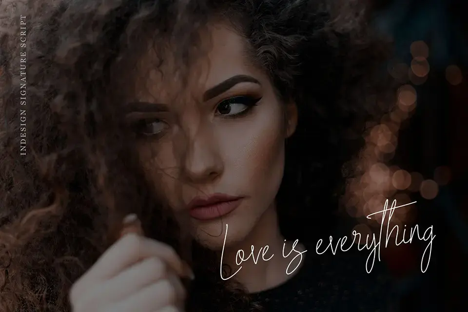 Indesign Signature Font