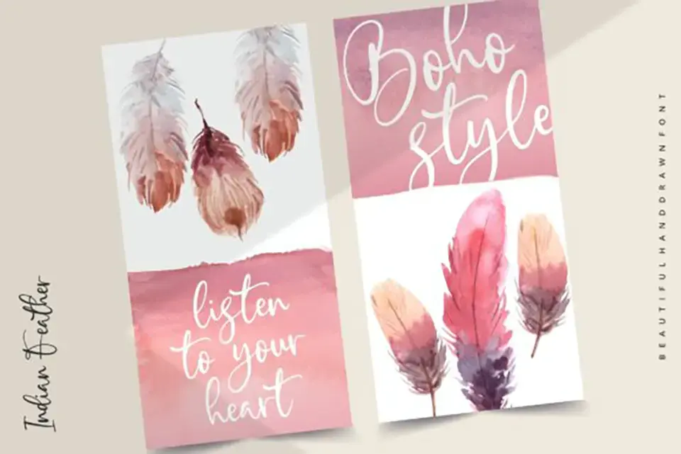 Indian Feather Font