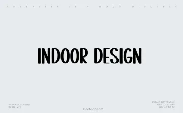 Indoor Design Font