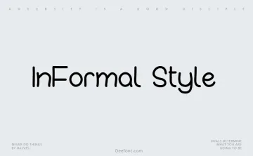 InFormal Style Font