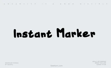 Instant Marker Font