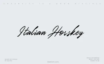 Italian Horskey Font
