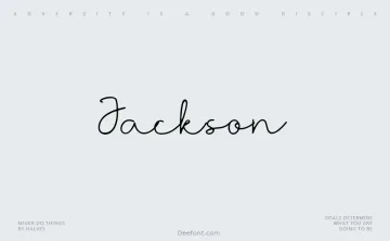 Jackson Font