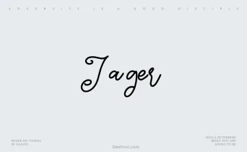 Jager Font