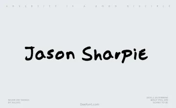 Jason Sharpie Font
