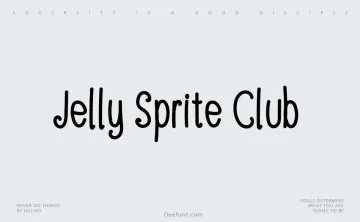 Jelly Sprite Club Font