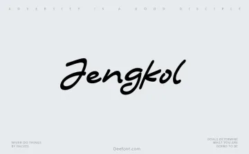 Jengkol Font