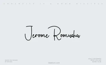 Jerome Romusha Font