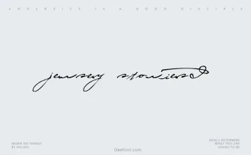 Jersey Stories! Font