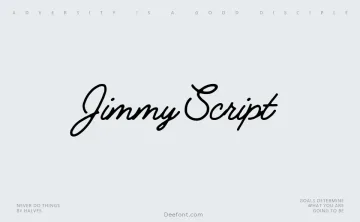 Jimmy Script Font