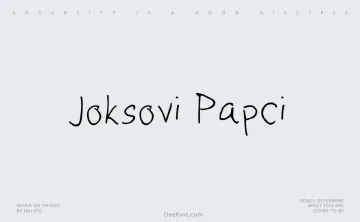 Joksovi Papci Font