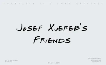 Josef Xuereb’s Friends Font