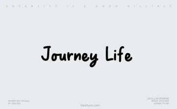 Journey Life Font