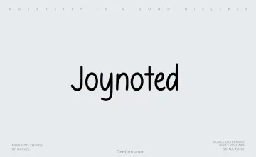 Joynoted Font