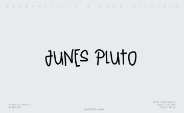 Junes Pluto Font