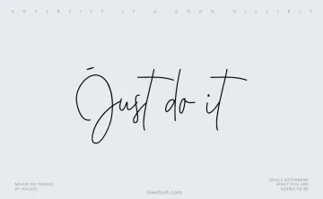 Just do it Font