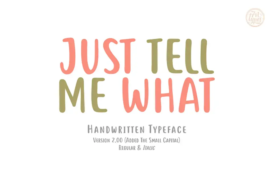 Just tell me what Font