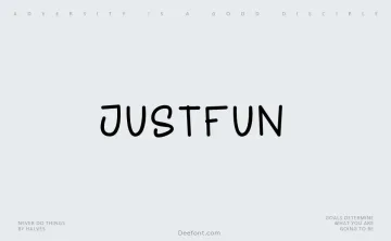 Justfun Font