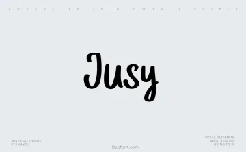 Jusy Font