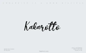 Kakarotto Font