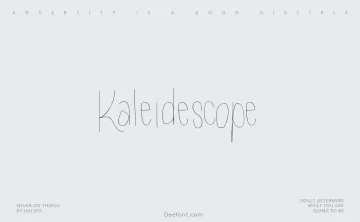 Kaleidescope Font