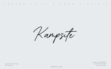 Kampsite Font