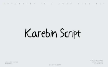 Karebin Script Font