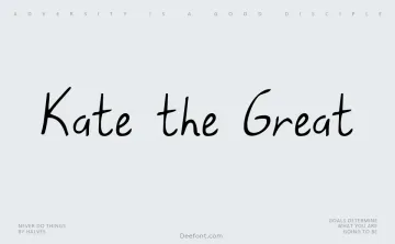 Kate the Great Font