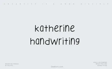 Katherine Handwriting Font