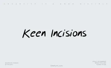 Keen Incisions Font