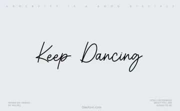 Keep Dancing Font