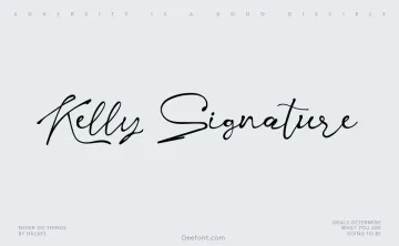 Kelly Signature Font