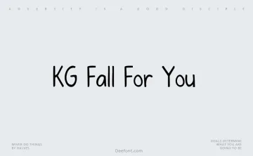 KG Fall For You Font