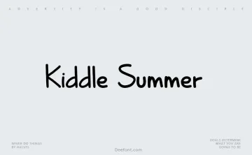 Kiddle Summer Font