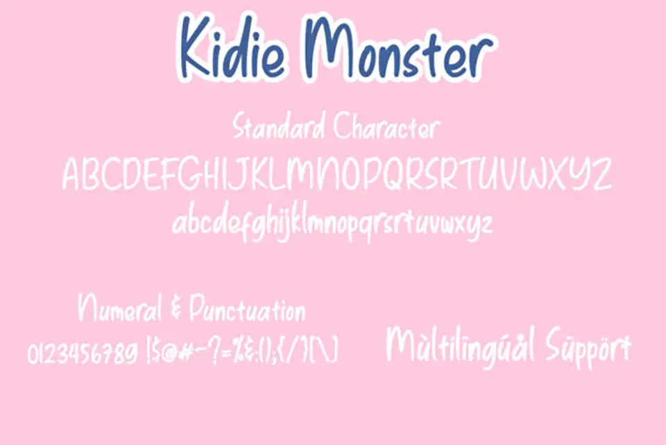 Kidie Monster Font