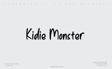Kidie Monster Font