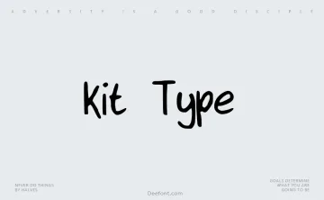 Kit Type Font