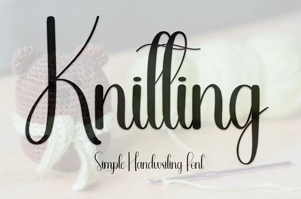 Knitting Font