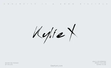 Kylie X Font