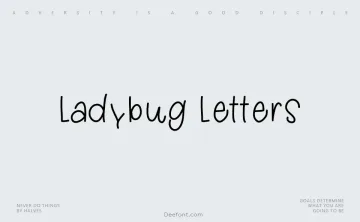 Ladybug Letters Font