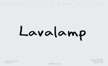 Lavalamp Font