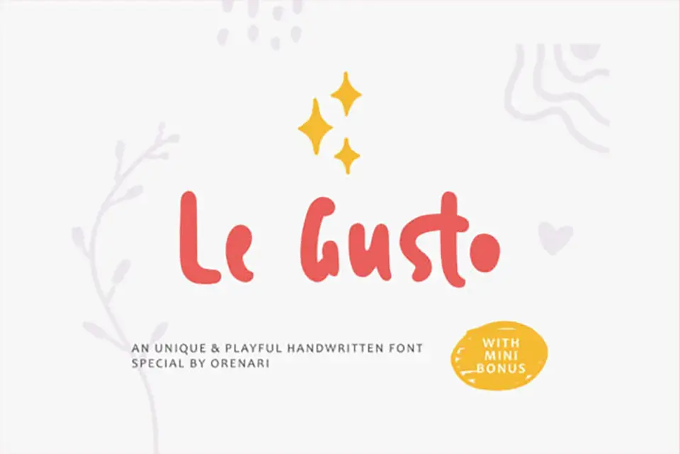 Le Gusto Font